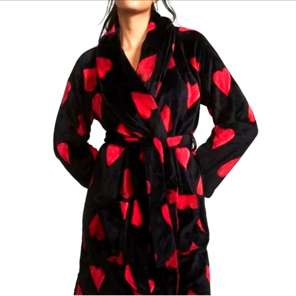Victoria's Secret Heart Plush fluff robe Xl/XXl